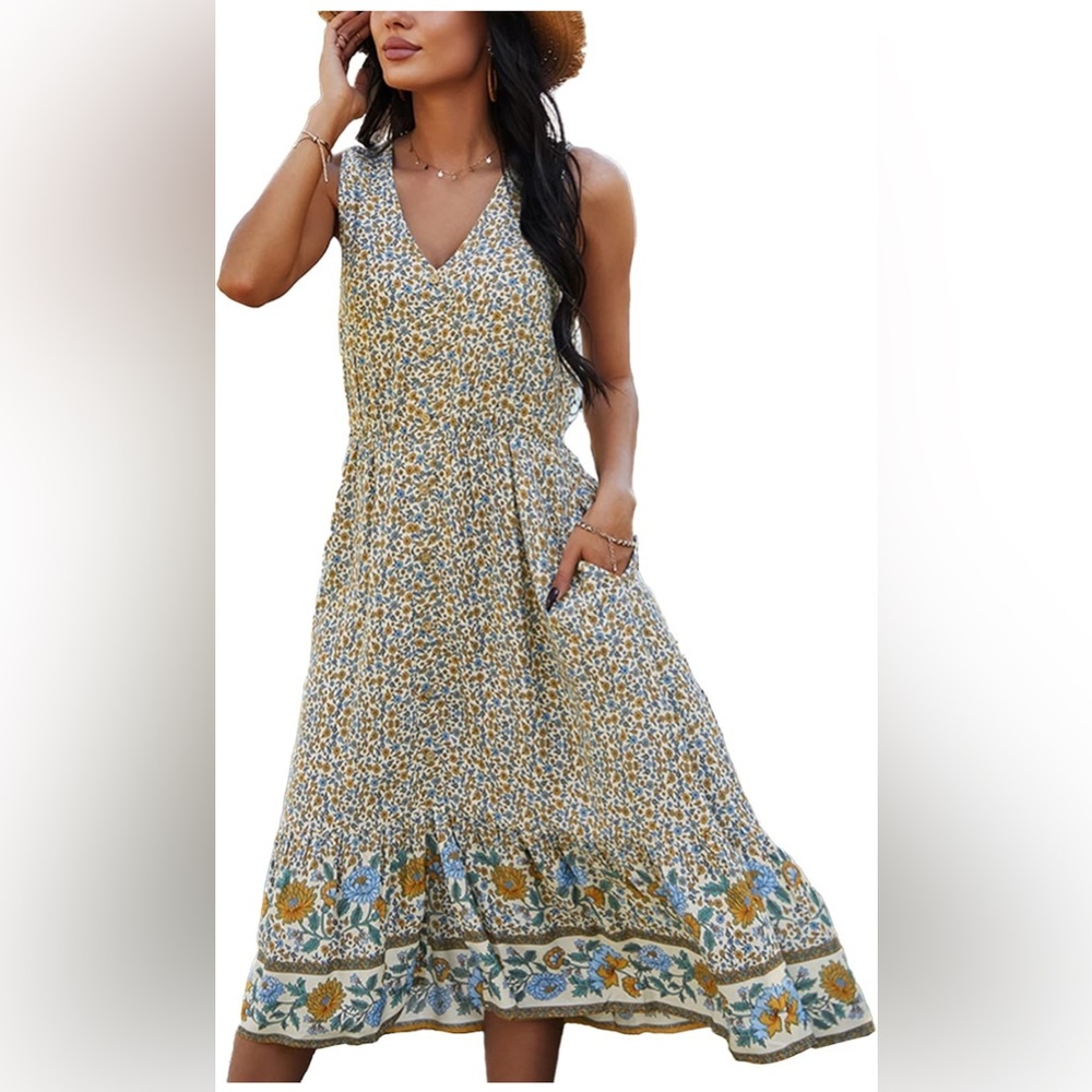 Sleeveless Dress with Pockets